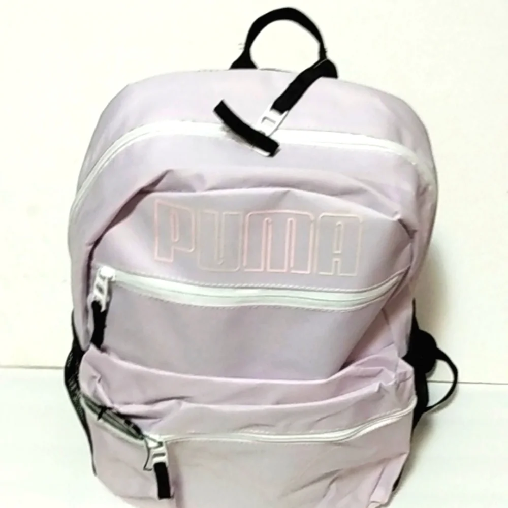 PUMA MERIDIAN 4.0 BACKPACK LAVENDER CARRY-ON TOTE BLACK BOOKBAG SIZE OS NWT